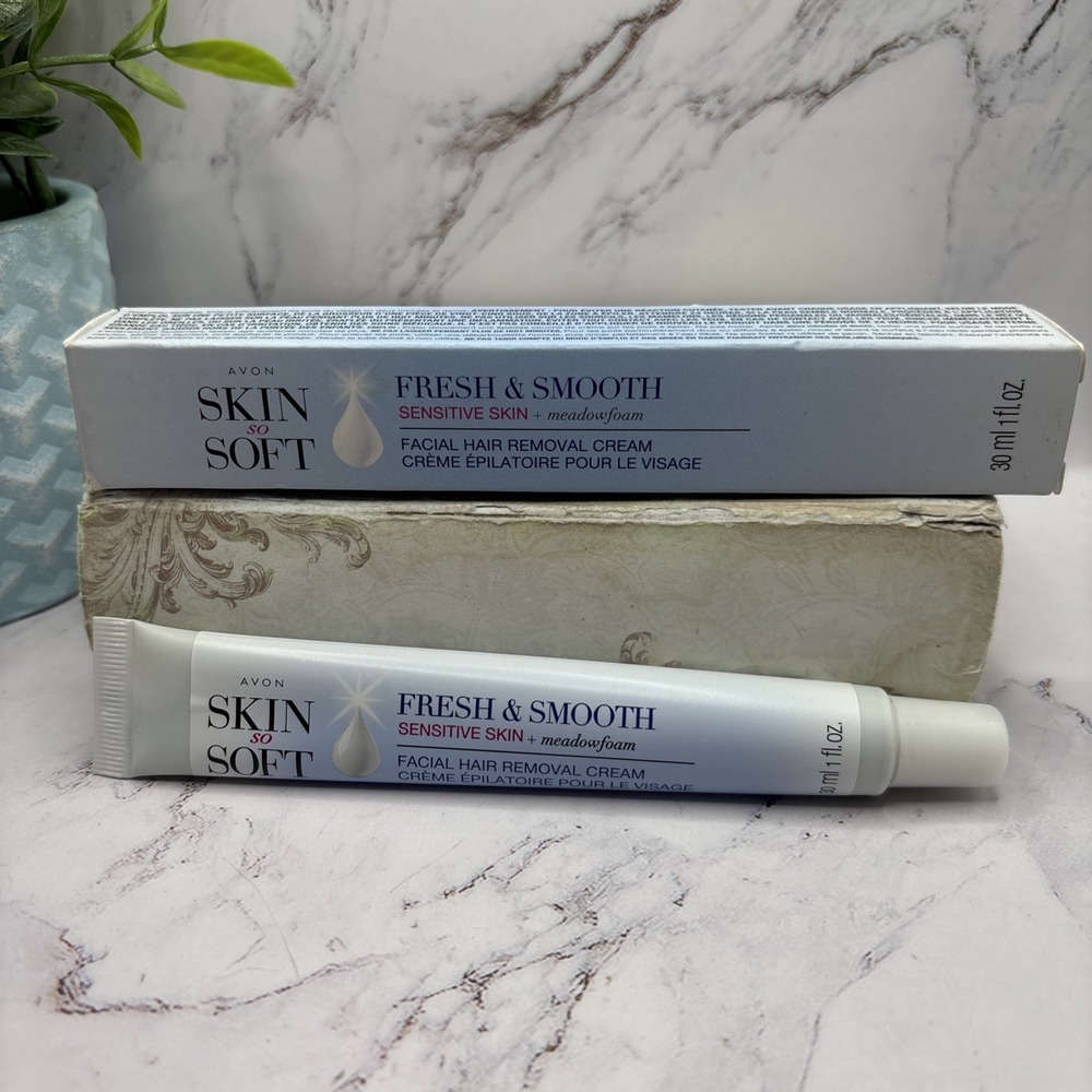 Avon Skin So Soft Fresh Smooth Facial Hair Removal Cream 1 fl oz Discontinued